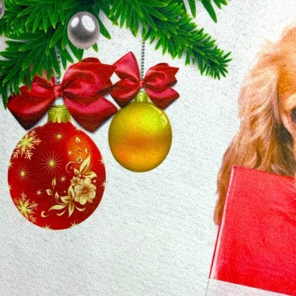 Holiday Doormat Puppy Dog Christmas Decor Rectangle 16 X 24 In Multicolor - Picture 11 of 15